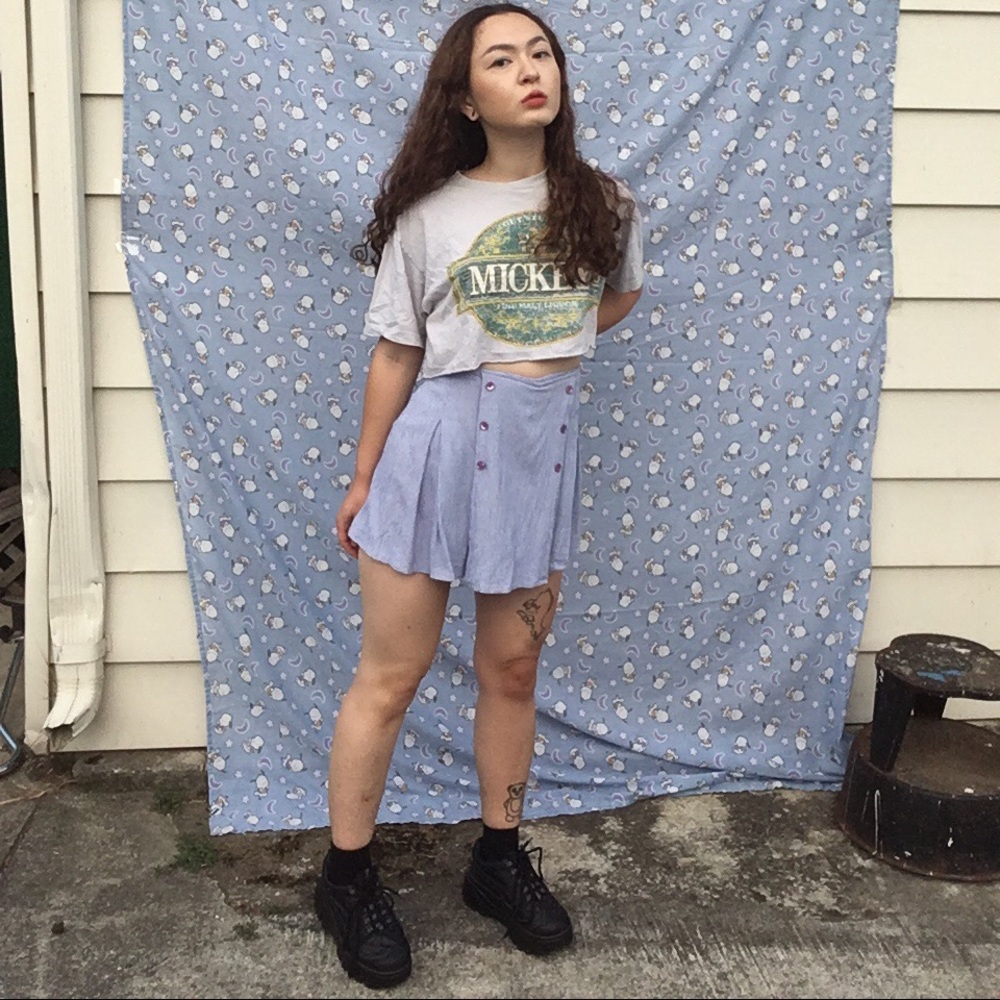 90S PERIWINKLE SKORT